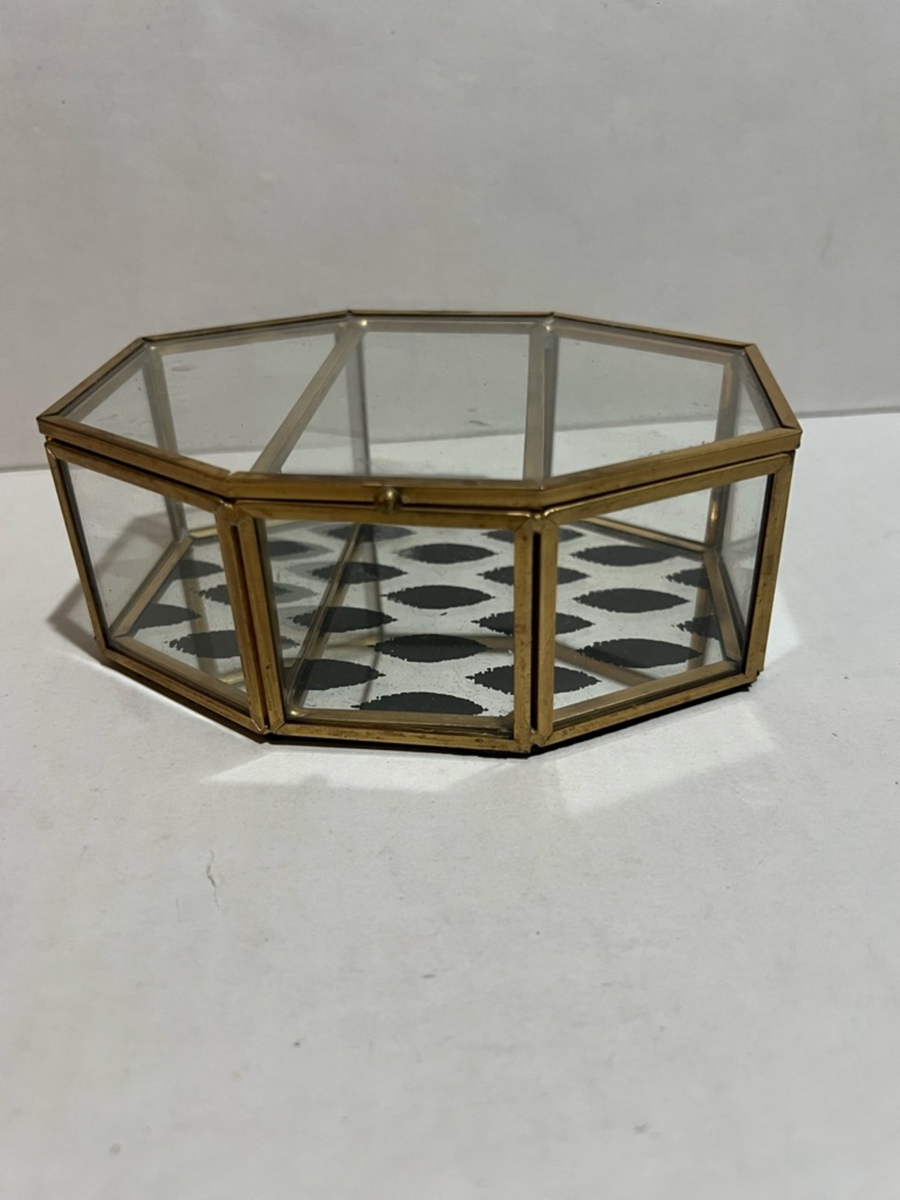 Beautiful Geometric Glass Jewelry Box